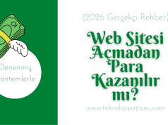 Web Sitesi Açmadan Para Kazanılır mı? (2026 Gerçekçi Rehber)