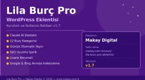 Lila Burc Pro WordPress Eklentisi – Makay Digital
